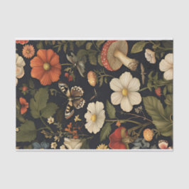 Herbstmuscheln und Blume fallen fallen Seidenpapier