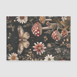 Herbstmuscheln und Blume fallen fallen Seidenpapier
