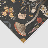 Herbstmuscheln und Blume fallen fallen Seidenpapier (Ausschnitt)