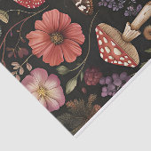 Herbstmuscheln und Blume fallen fallen Seidenpapier (Ausschnitt)