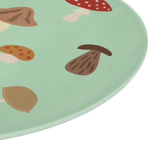 Herbstmushroom Round Cutting Board Schneidebrett (Ecke)