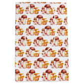 Herbstmushroom Wonderland Geschenktasche Mittlere Geschenktüte (Vorderseite)