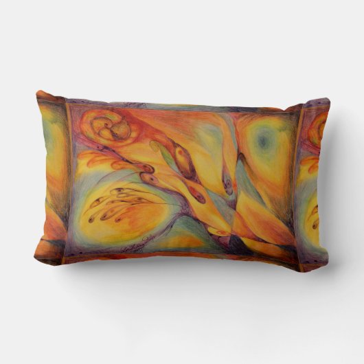 Herbstmusikkkissen Lendenkissen (Rückseite)