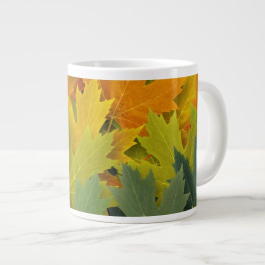 Herbstmuster 2 Jumbo-Tasse (Vorderseite Rechts)