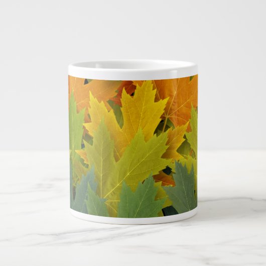 Herbstmuster 2 Jumbo-Tasse (Vorderseite)