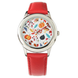 Herbstmuster Armbanduhr