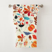 Herbstmuster Badehandtuch Set (Insitu)