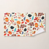 Herbstmuster Badehandtuch Set (Handtuch)