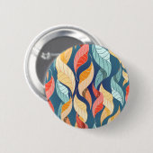 Herbstmuster Button (Vorne & Hinten)