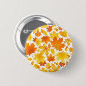Herbstmuster Button (Vorne & Hinten)