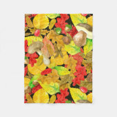 Herbstmuster der Wasserfarbe Fleecedecke (Vorderseite)