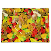Herbstmuster der Wasserfarbe Große Geschenktüte (Vorderseite)