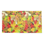 Herbstmuster der Wasserfarbe Kissenbezug (Rückseite-Links)