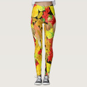 Herbstmuster der Wasserfarbe Leggings (Vorderseite)