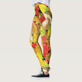 Herbstmuster der Wasserfarbe Leggings (Links)