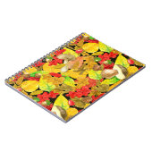 Herbstmuster der Wasserfarbe Notizblock (Linke Seite)