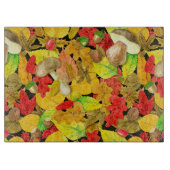 Herbstmuster der Wasserfarbe Schneidebrett (Vorderseite)