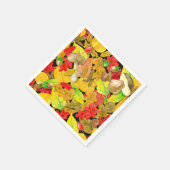 Herbstmuster der Wasserfarbe Serviette (Ecke)
