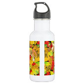Herbstmuster der Wasserfarbe Trinkflasche (Rückseite)