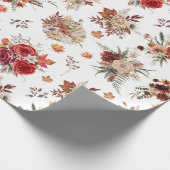 Herbstmuster der Wasserfarben Geschenkpapier (Ecke)