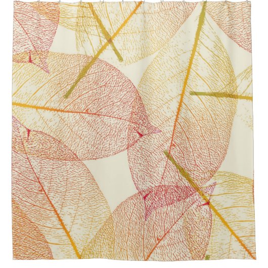 Herbstmuster Duschvorhang (Vorderseite)