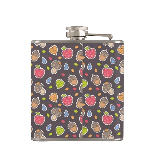 Herbstmuster Flachmann (Rückseite)