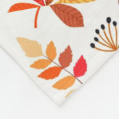 Herbstmuster Fleece Blanket (Ecke)