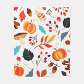 Herbstmuster Fleece Blanket (Vorderseite)