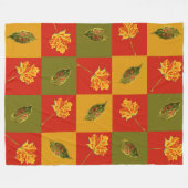 Herbstmuster fleecedecke (Vorderseite (Horizontal))