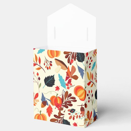 Herbstmuster-Geschenkboxen Geschenkschachtel (Geöffnet)