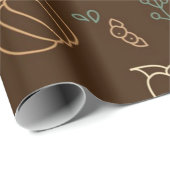 Herbstmuster Geschenkpapier (Rolleneckpunkt)