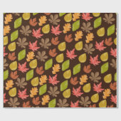 Herbstmuster Geschenkpapier (Flach)