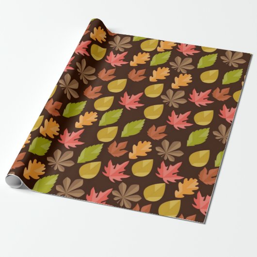 Herbstmuster Geschenkpapier (Ungerollt)