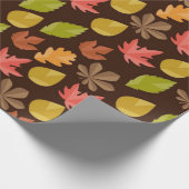 Herbstmuster Geschenkpapier (Ecke)