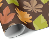 Herbstmuster Geschenkpapier (Rolleneckpunkt)