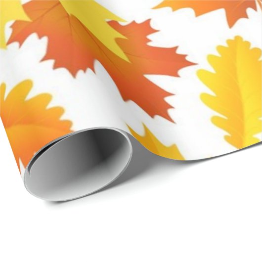 Herbstmuster Geschenkpapier (Rolleneckpunkt)