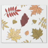 Herbstmuster Geschenkpapier (Flach)