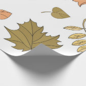 Herbstmuster Geschenkpapier (Ecke)
