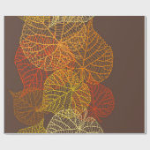 Herbstmuster Geschenkpapier (Flach)