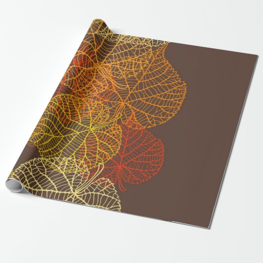 Herbstmuster Geschenkpapier (Ungerollt)