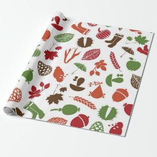 Herbstmuster Geschenkpapier