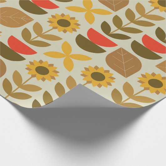Herbstmuster Geschenkpapier (Ecke)