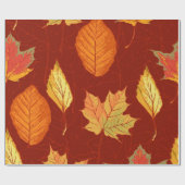 Herbstmuster Geschenkpapier (Flach)