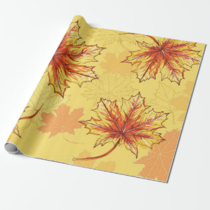 Herbstmuster Geschenkpapier