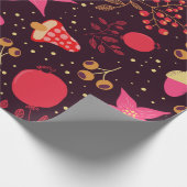 Herbstmuster Geschenkpapier (Ecke)