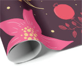 Herbstmuster Geschenkpapier (Rolleneckpunkt)