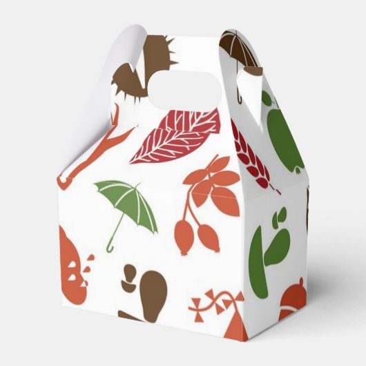 Herbstmuster Geschenkschachtel (Vorderseite)
