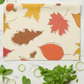 Herbstmuster Geschirrtuch (Gefaltet)