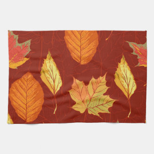 Herbstmuster Geschirrtuch