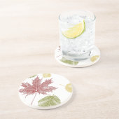 Herbstmuster Getränkeuntersetzer (Seite)